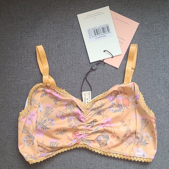 New spell designs wild bloom bralette bra XS gold - Picture 10 of 16